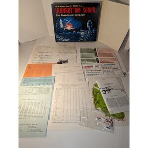 Vintage 1981 IRONBOTTOM Sound The Guadalcanal Campaign Board Game Quarterdeck